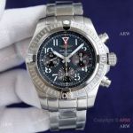 NEW! Swiss Replica Breitling Avenger Chronograph 44mm in Stainless steel Black